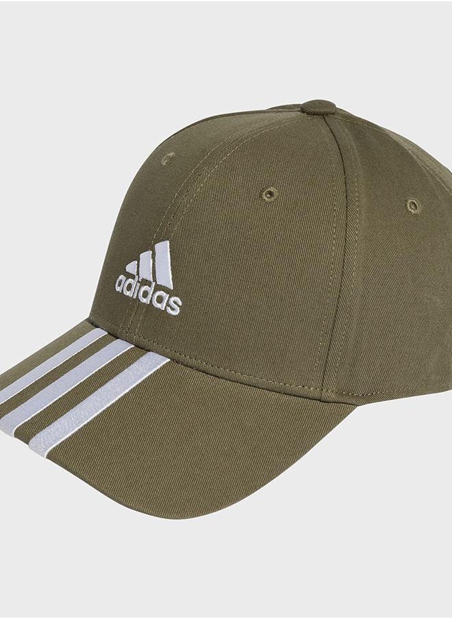3-Stripes Cotton Twill Baseball Cap