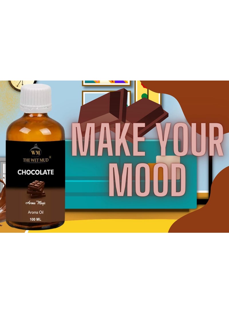 WMThe Wet Mud Pure Chocolate Fragrance Undiluted Essential Aroma Diffuser Oil100 ml Mood Relaxant AromaBest for Fragrance Lovers