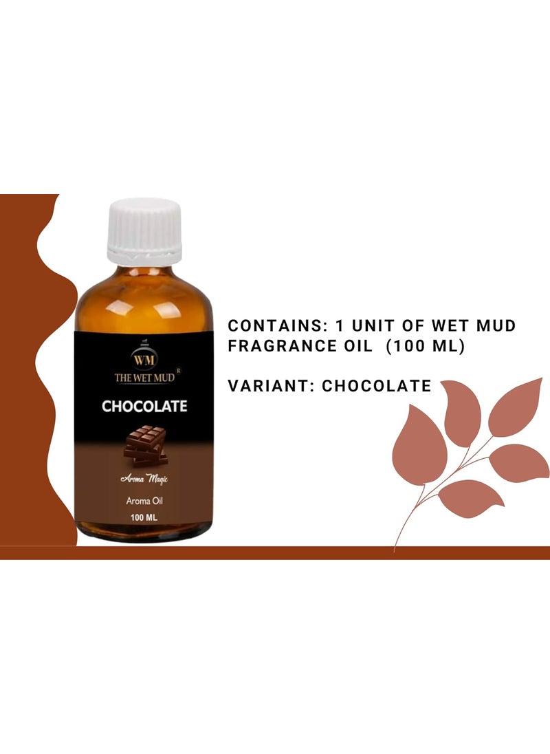 WMThe Wet Mud Pure Chocolate Fragrance Undiluted Essential Aroma Diffuser Oil100 ml Mood Relaxant AromaBest for Fragrance Lovers