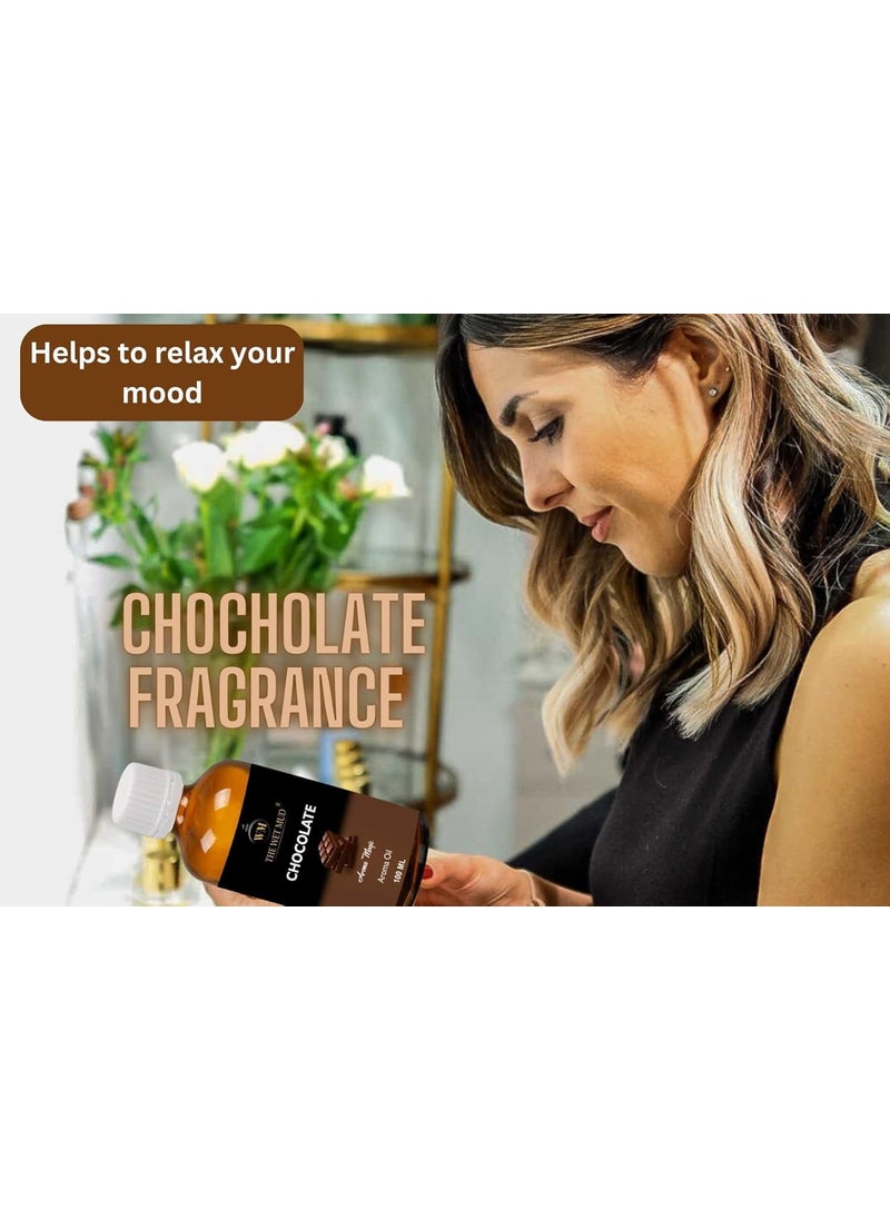 WMThe Wet Mud Pure Chocolate Fragrance Undiluted Essential Aroma Diffuser Oil100 ml Mood Relaxant AromaBest for Fragrance Lovers