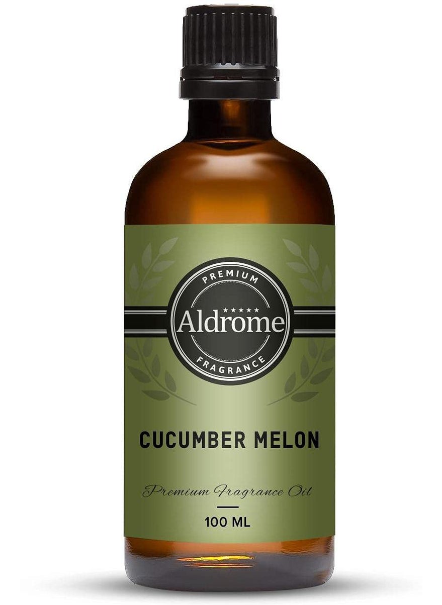 Aldrome Cucumber Melon Premium Fragnance Oil 100ml for Soap Making Diffusers Candle Making Slime and Home Fragnance