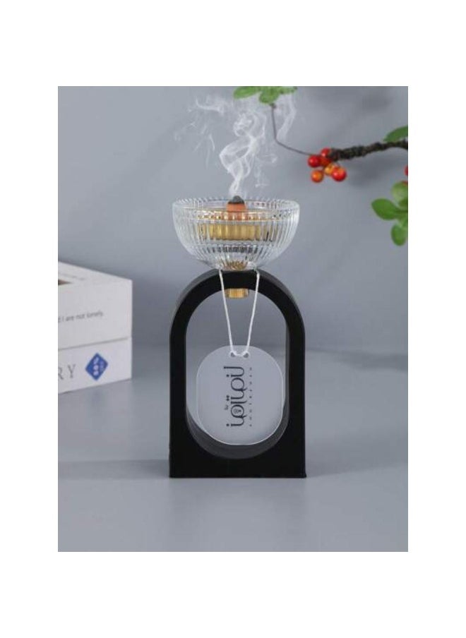Arc design incense holder home decor, suitable for home, room, office, yoga practice, and party decorations.