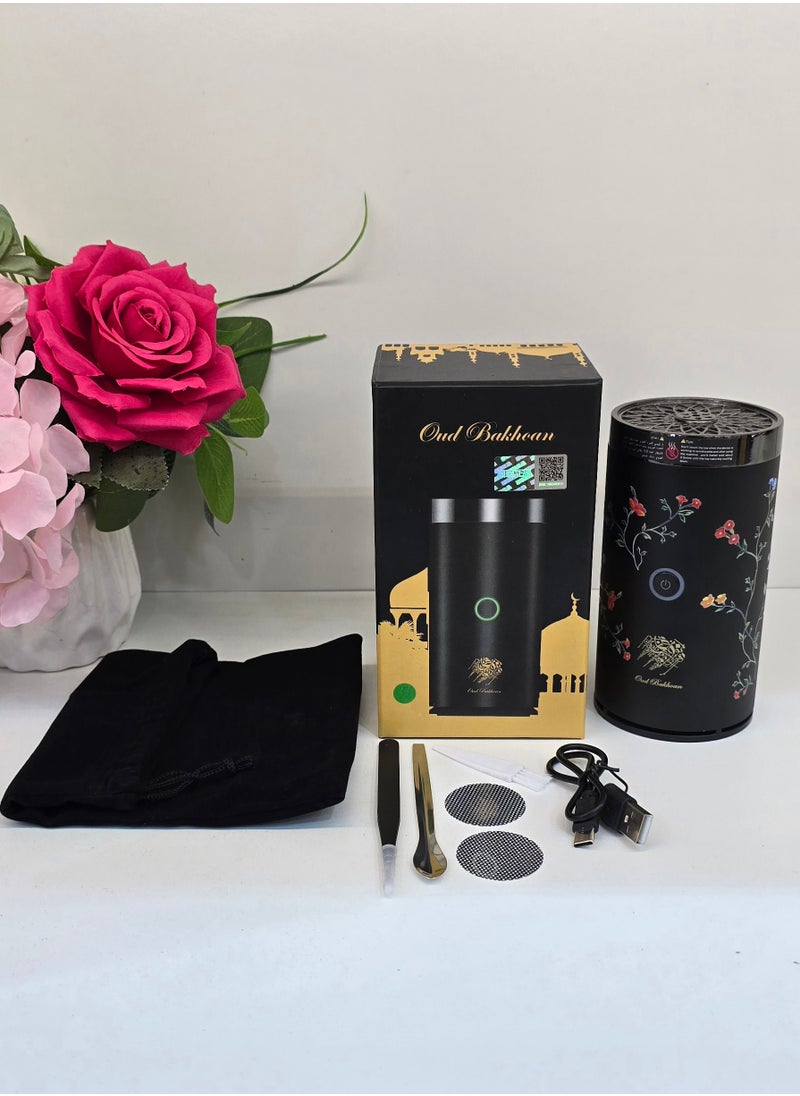 USB Rechargeable Bakhoor Burner Portable Electric Oud Incense Burner for Home Car Office