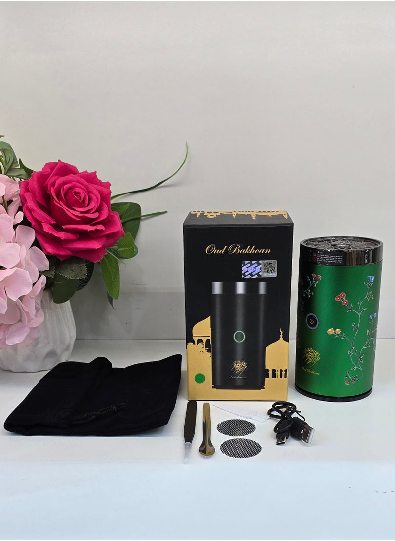 USB Rechargeable Bakhoor Burner Portable Electric Oud Incense Burner for Home Car Office