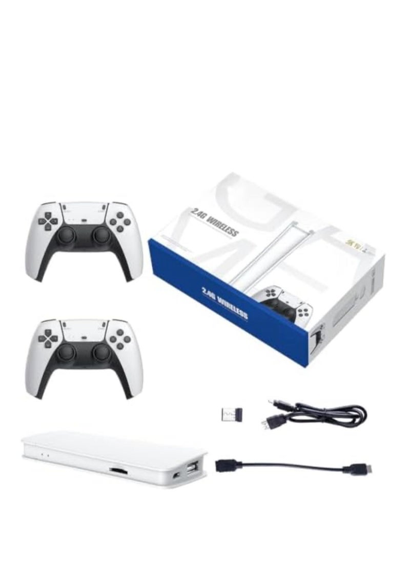 M15 Wireless Retro Game Console Stick, Nostalgia Gaming Stick, Plug & Play TV Video Gaming Stick with 64G/20000+ Games Built-in, 4K HDMI Output, 2 2.4G Wireless Controllers (64G(20000+ Games))