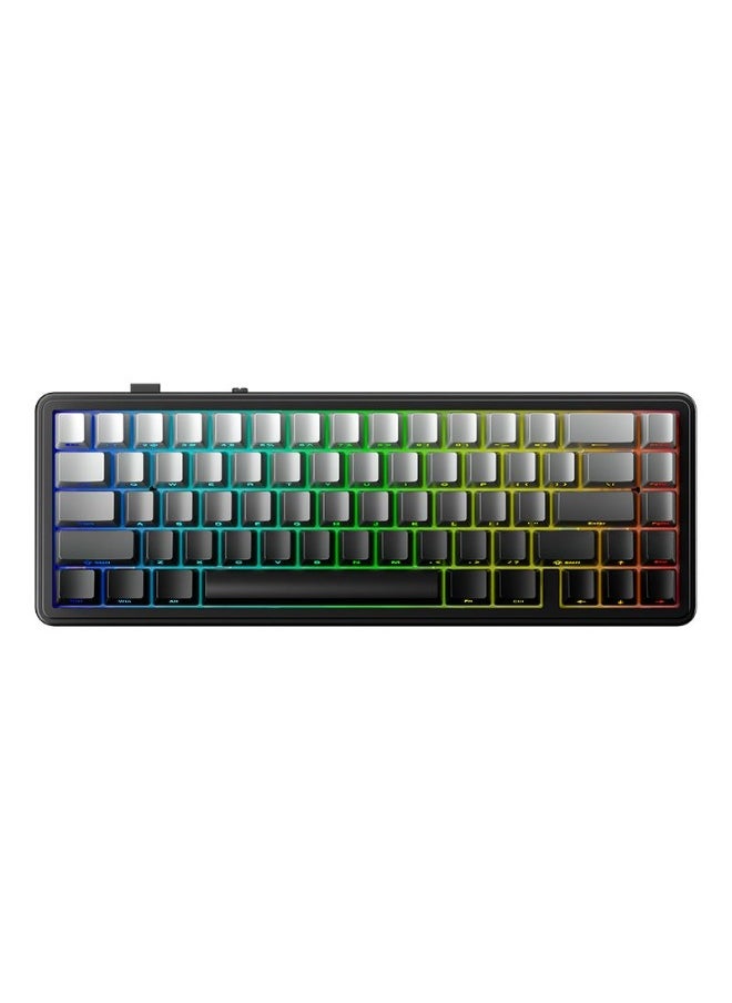 F65 65% Wireless Mechanical Keyboard, Hot Swappable Greywood V3 Switch Gasket Custom Gaming Keyboard with Five-Layer Padding, RGB Backlit, Bluetooth/2.4GHz/USB-C