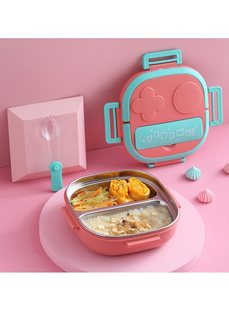 Children's lunch box cute insulated bento portable lunch box outing lunch box 304 stainless steel