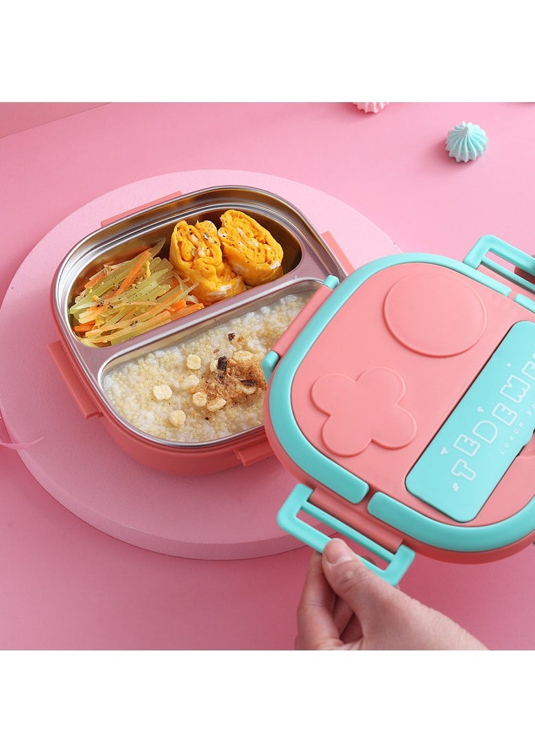 Children's lunch box cute insulated bento portable lunch box outing lunch box 304 stainless steel