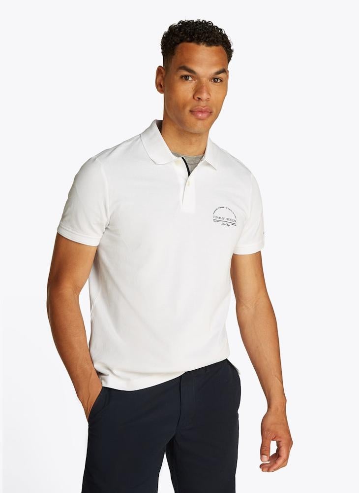 Regular Fit Graphic Short Sleeve Polo
