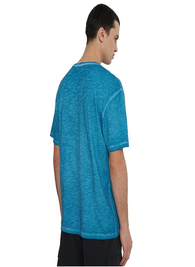 Men's Marine T-shirt, Termit, Cotton Fabric, Straight Cut, Chest Pocket, Comfortable and Stylish for Urban Adventures