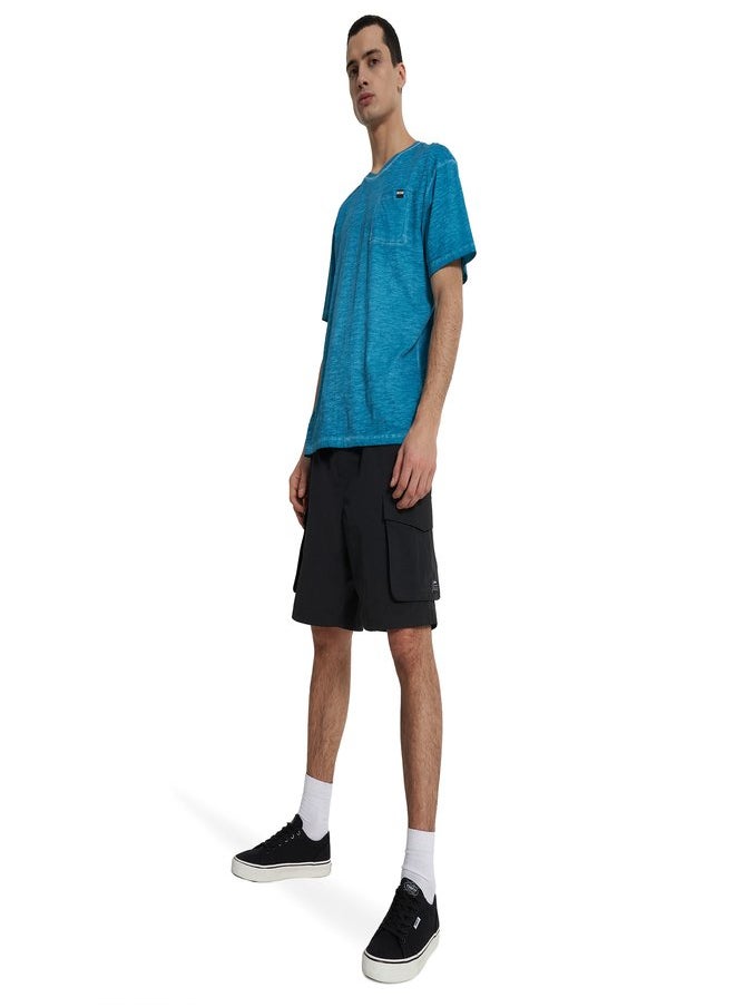 Men's Marine T-shirt, Termit, Cotton Fabric, Straight Cut, Chest Pocket, Comfortable and Stylish for Urban Adventures