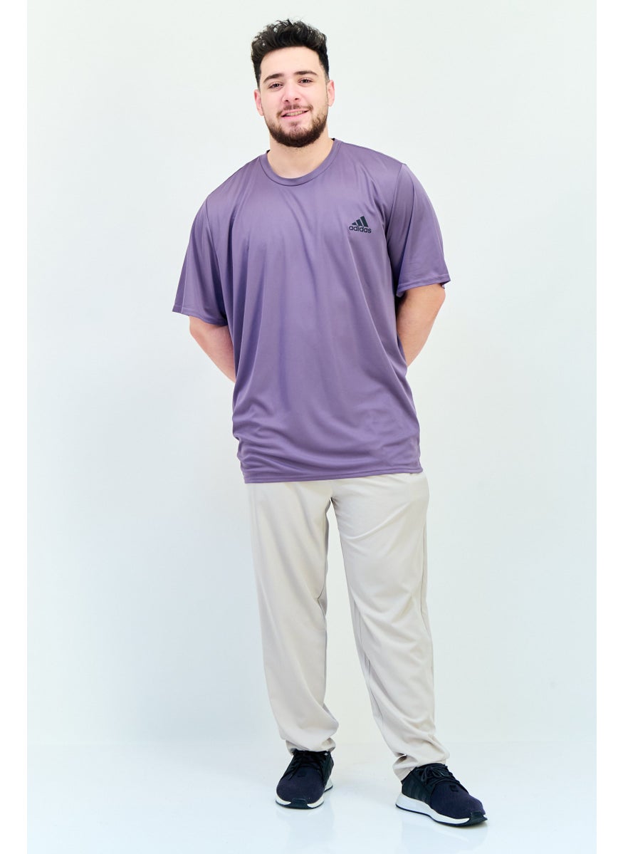 Men Sportswear Fit Short Sleeve Training T-Shirt, Deep Mauve