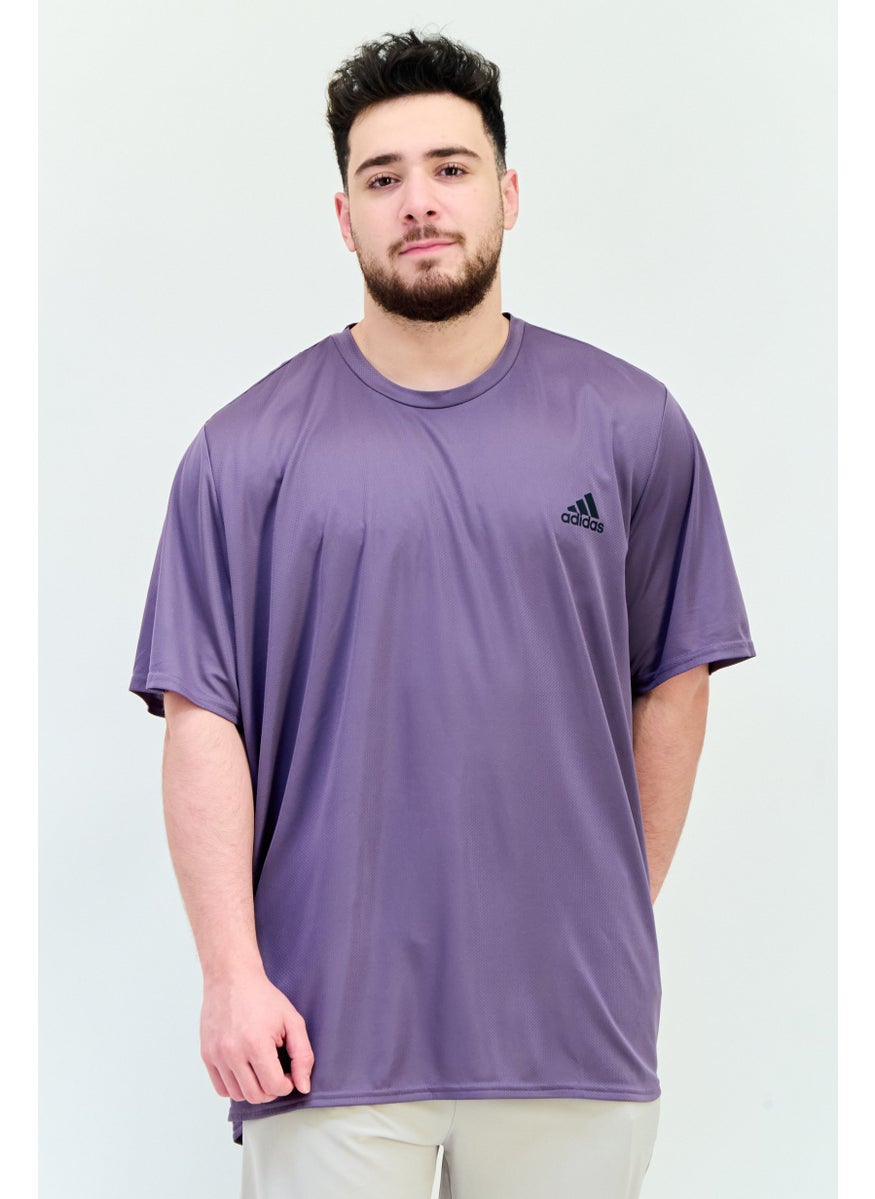 Men Sportswear Fit Short Sleeve Training T-Shirt, Deep Mauve