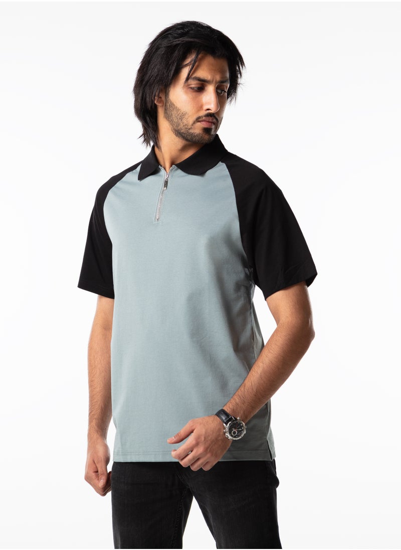 Men Polo Shirt with Zipper