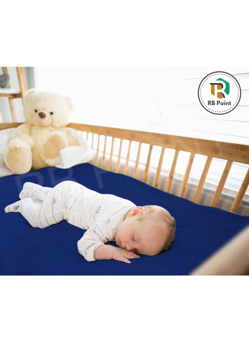 RB POINT AntiBacterial Soft Fleece Baby Bed Protector Washable Reusable Baby Dry Sheet PERFECT for 0 to 6 MONTHS BABY