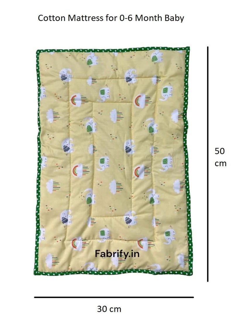 Fabrify Cotton Blend Newborn Baby Godadi Baby Bed Mattress 06 Months Multicolor Random Design Full 1