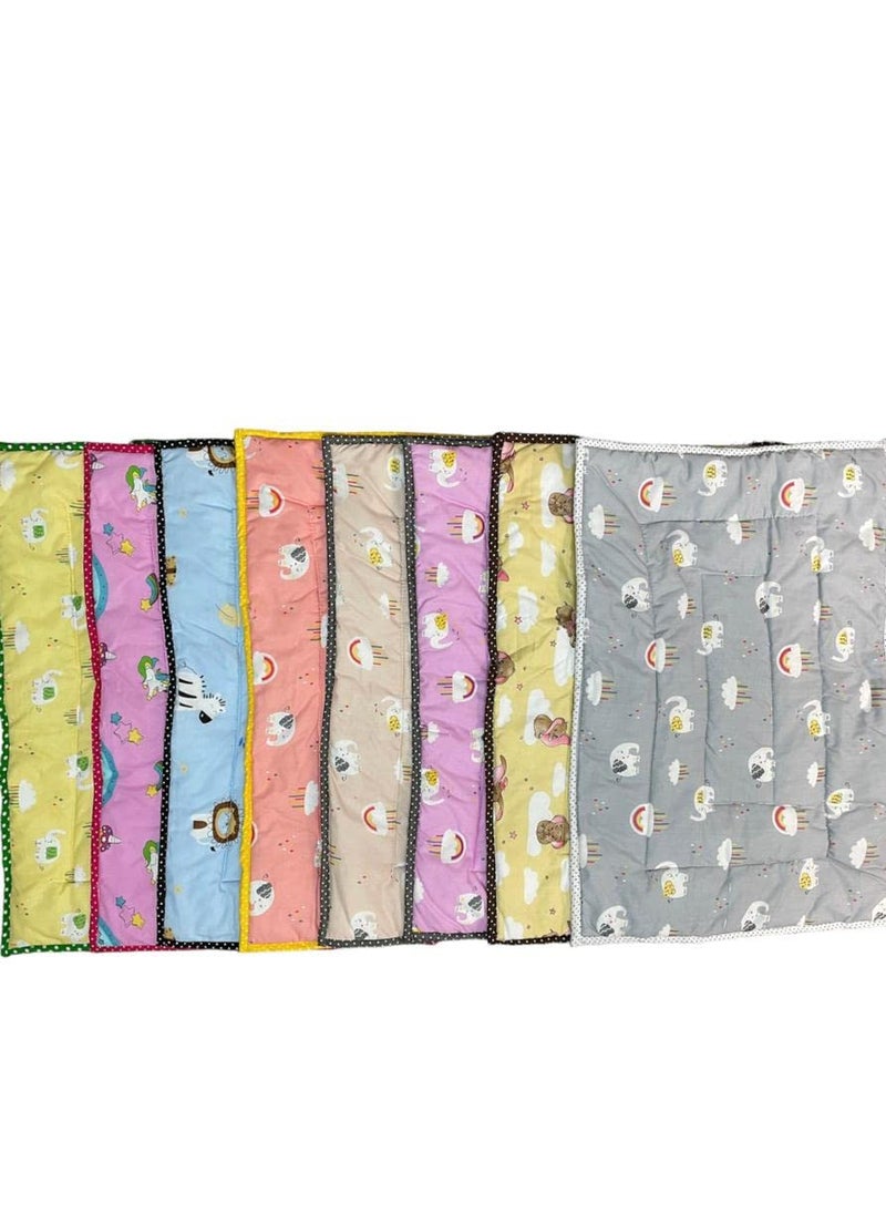 Fabrify Cotton Blend Newborn Baby Godadi Baby Bed Mattress 06 Months Multicolor Random Design Full 1