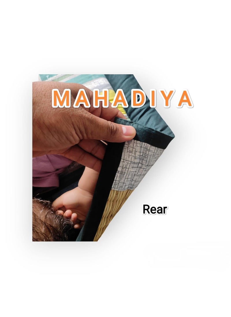 Mahdiya Foldable Baby Sleeping BedMat Portable Korai Grass Cushion with Soft Foam 6 Month to 2year Baby Bed Travel Compact MultiColor 2x3 Feet 60x90 CM24x36 inch