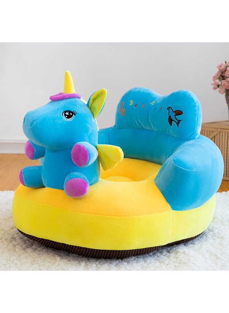 PRISCILLA Baby Sofa ChairKids Support SeaterSoft Plush Cushion Baby Sofa Seat Or Rocking Chair for Kids 05 to 5 Years Design 2 Multicolour