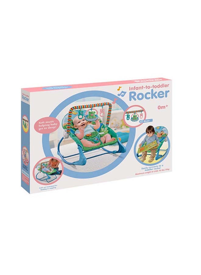 Infant-To-Toddler Rocker with Mosquito Net-Pink