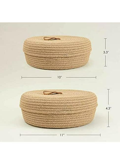 Wisdom Decor mini Roti Box laundry storage Cotton basket woven bag hamper baby nursery tray utility bucket organizer for kids Toys Fruit Basket Living room Kitchen Office Shelfs Baskets