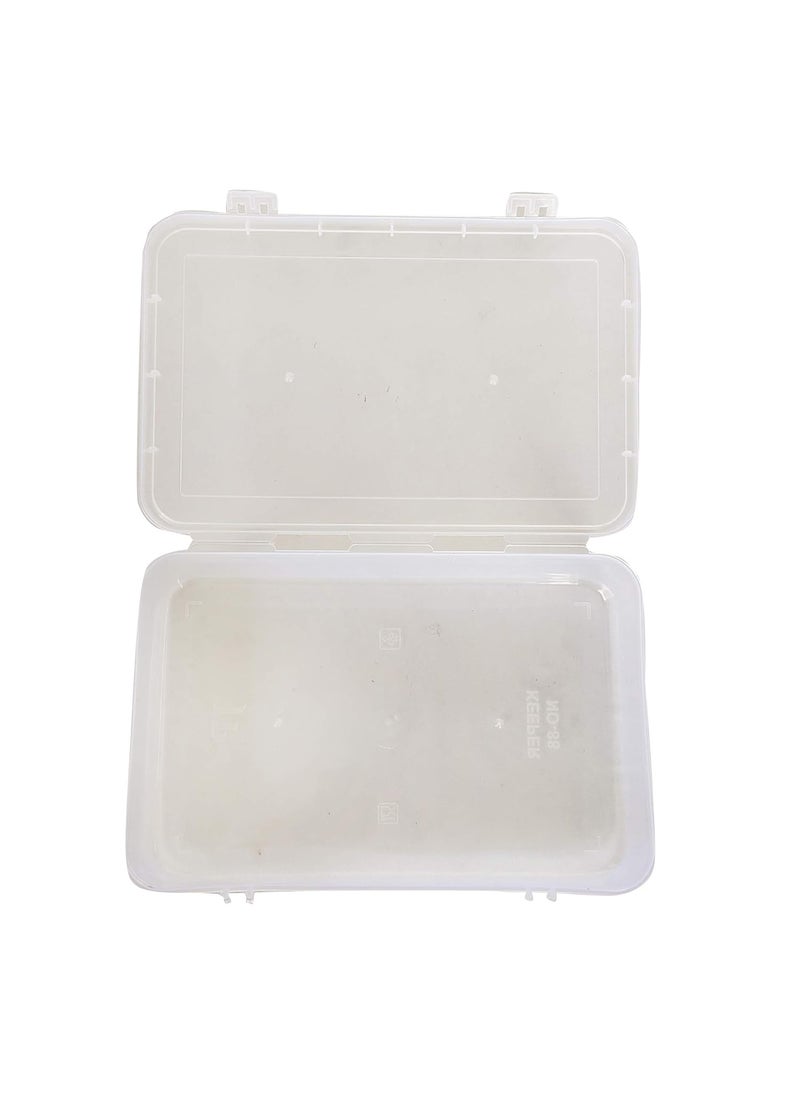Feliz clear plastic large storage boxes size 115x75x275 inches set of 6