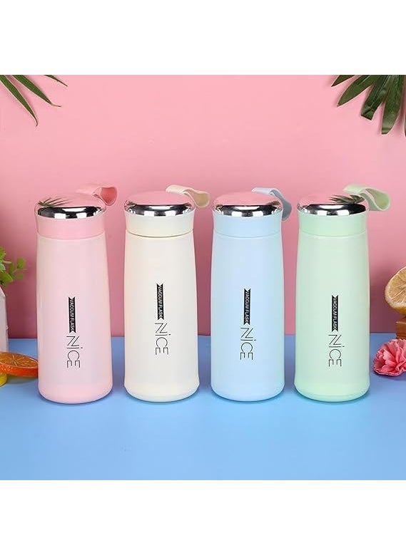 BoldBlossom Stainless Steel Lunch Box Set with Water Bottle Pink Food Containers with LeakProof Lids Blue Insulated Water Bottle Combo Sets BPA Free Tiffin Set with Nice BottleMulticolor