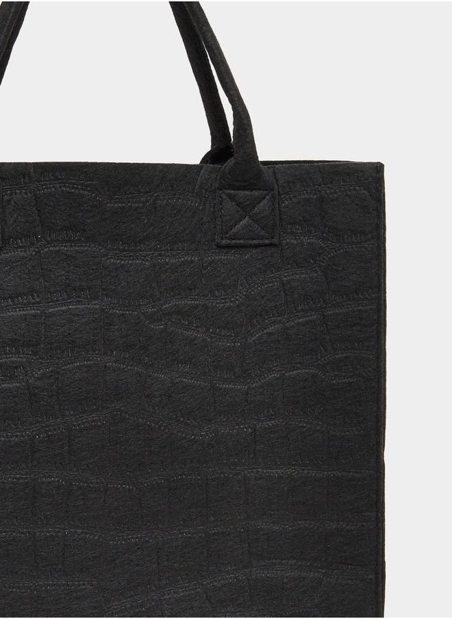 Textured Square Shoulder Bag