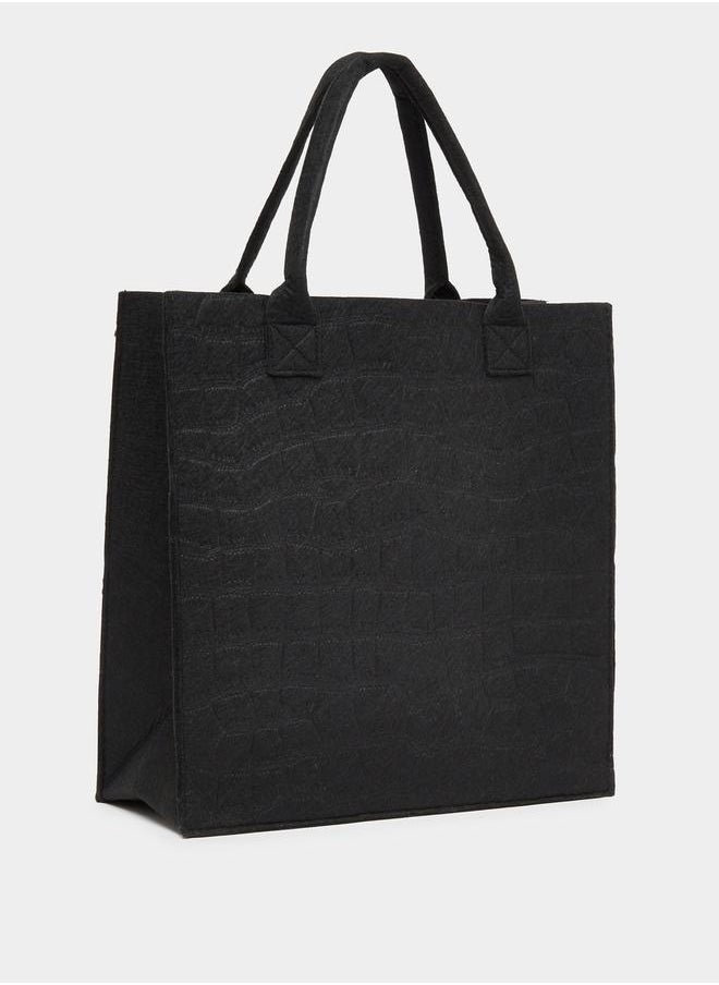 Textured Square Shoulder Bag