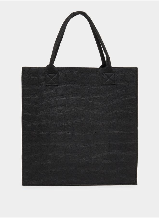 Textured Square Shoulder Bag