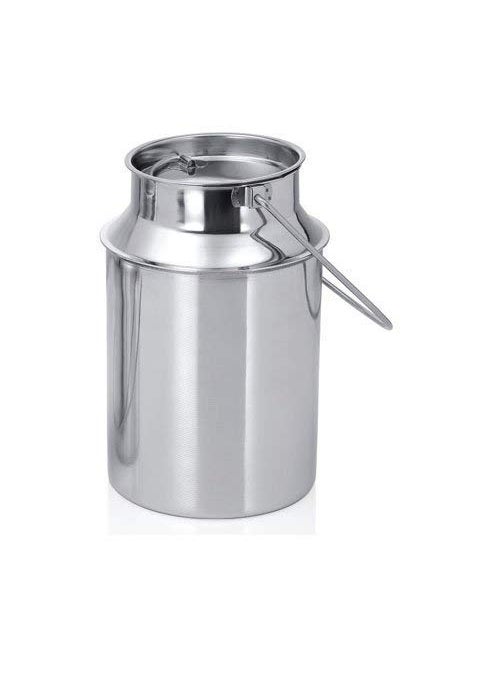 BHATI Stainless Steel Milk Container Steel Milk Container Silver Color 5 Litre