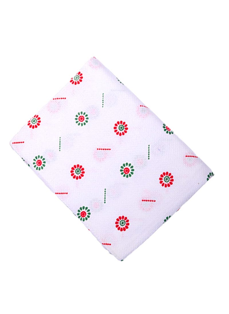 Fassify 100 Cotton Premium White Printed Bath Towel for Men Women and Kids 400gsm Suitable for Bath Hair Travel Hotel Spa Gym Yoga Saloon Sports Pack of 3 pcs White Color 30x60inch