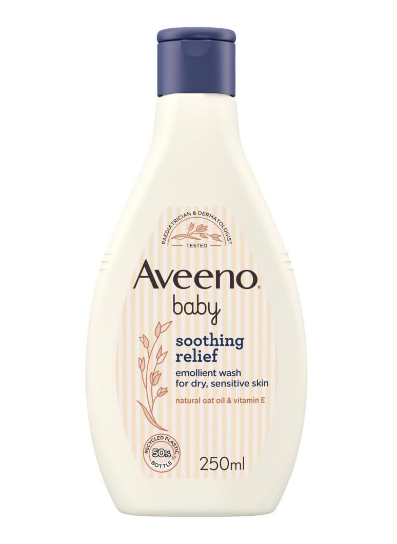 Aveeno baby soothing relief emollient wash, 250ml