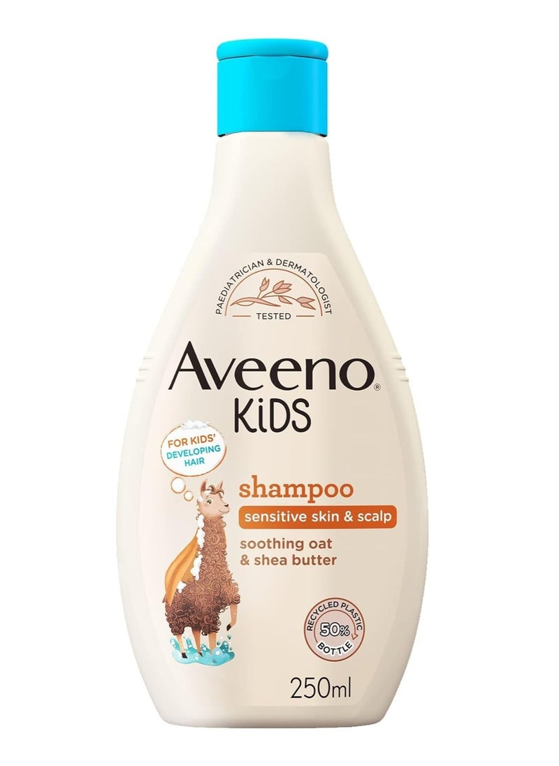 Aveeno Baby Kids Shampoo 250ml | Enriched with Soothing Oat & Shea Butter | Childrens Shampoo Developed for Your Little Superhero