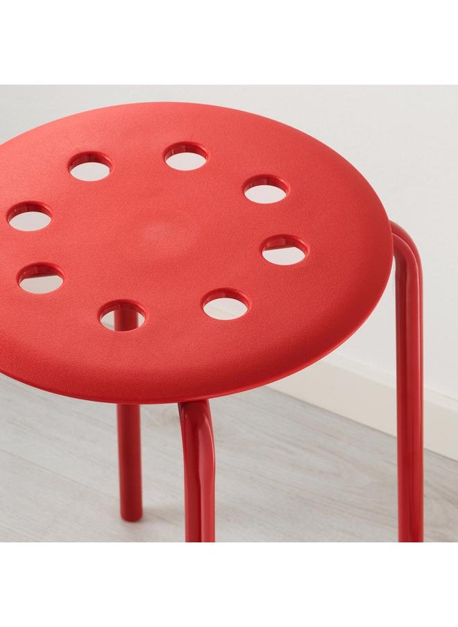 Stool, red, 45 cm