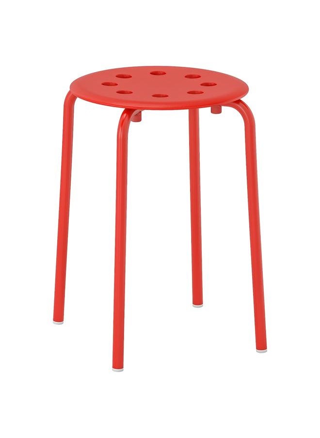 Stool, red, 45 cm