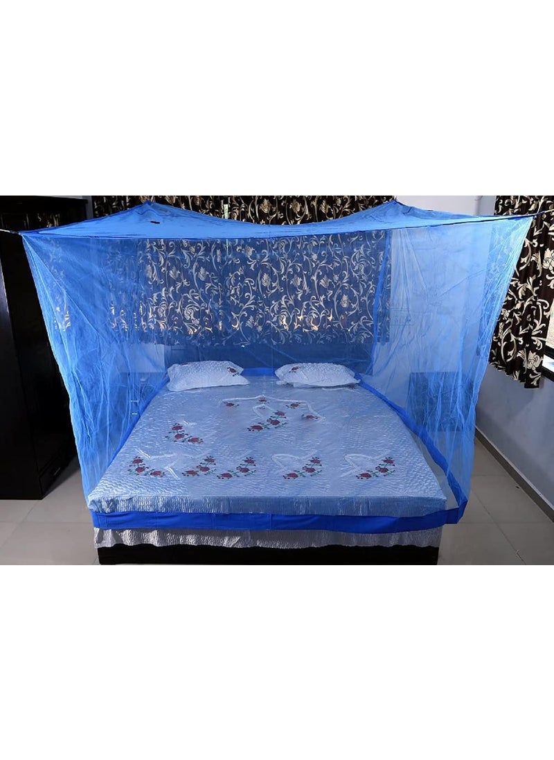 N G Products Combo Pack Mosquito Net for Double Bed Polyester Mosquito Net for Baby Bedroom Family_Size6x6 FT_ColorPinkBlue