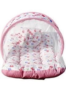 New Born Baby Mosquito net Mattress MT01 Pink