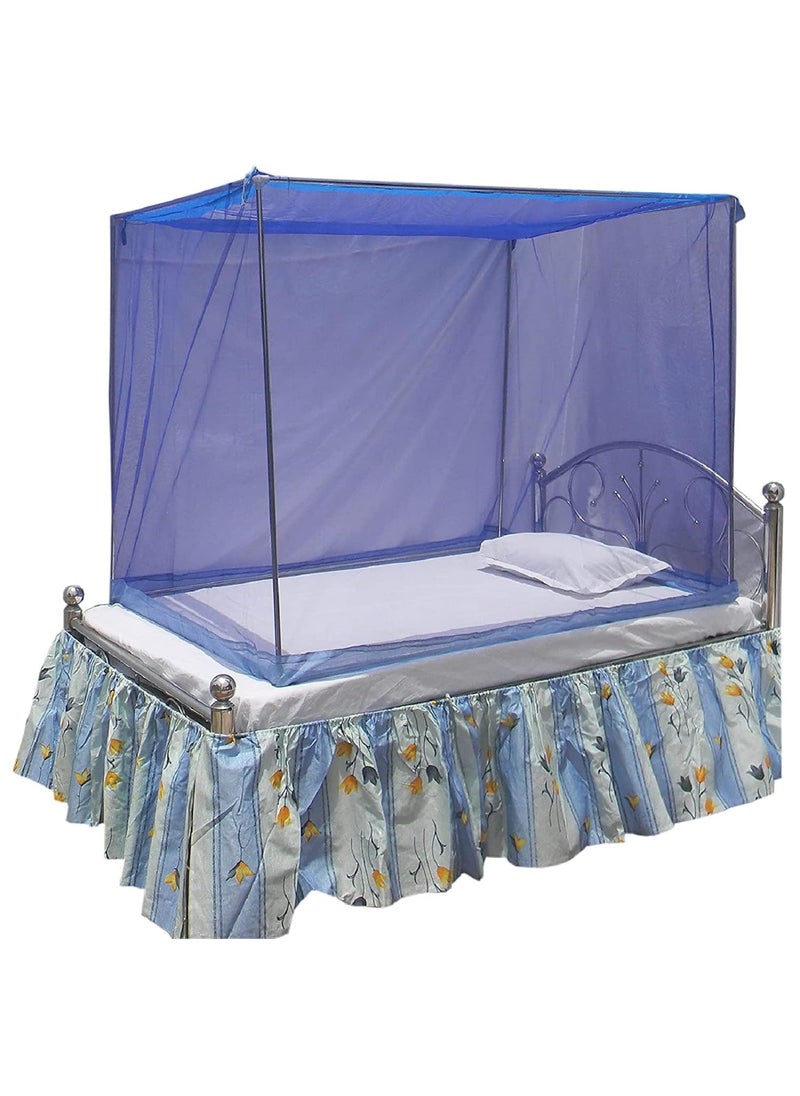N G Products Combo Pack of 2 Mosquito Net for Single Bed Polyester Mosquito Net for Baby Bedroom Family_Size6x3 FT_ColorPurpleBlue