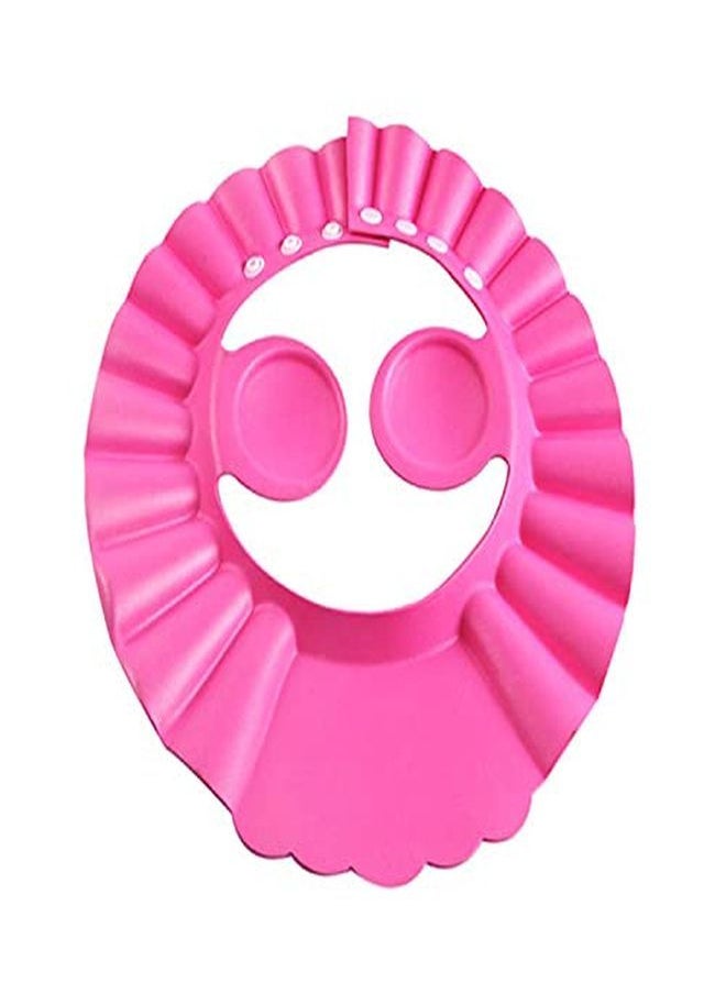 Soft Adjustable Visor Hat Safe Shampoo Shower Bathing Protection Bath Cap For Toddler Baby Kids Children (Pink)Hs38Kubmart21347