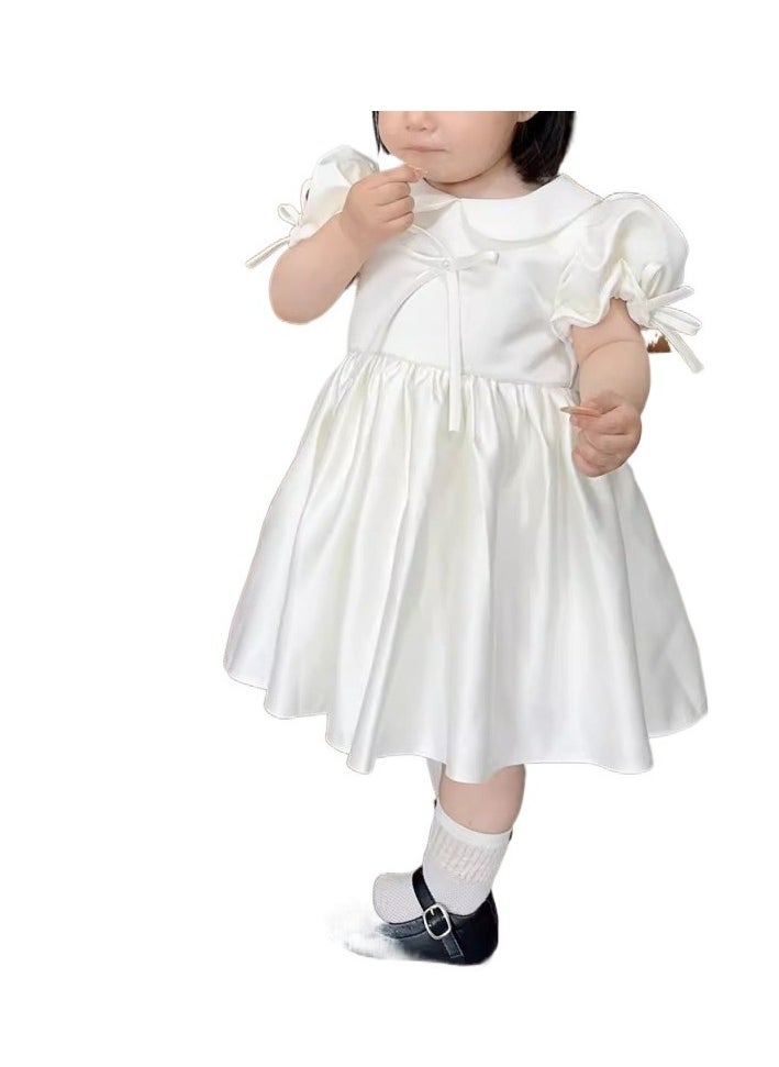 Girl's Evening Party Host Princess Dress Piano Performance Dress Birthday Dress