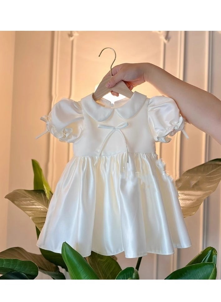 Girl's Evening Party Host Princess Dress Piano Performance Dress Birthday Dress