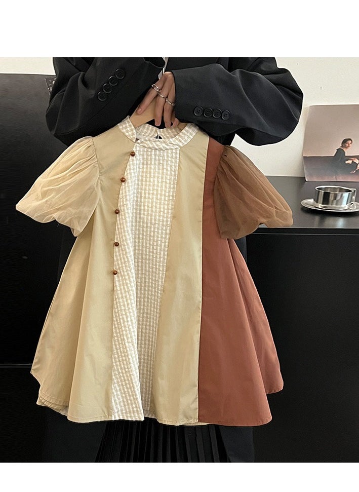 Girl's Evening Party Host Princess Dress Piano Performance Dress Birthday Dress