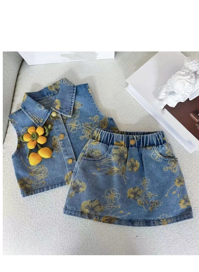 Girl's Stylish Thin Two-Piece Set
