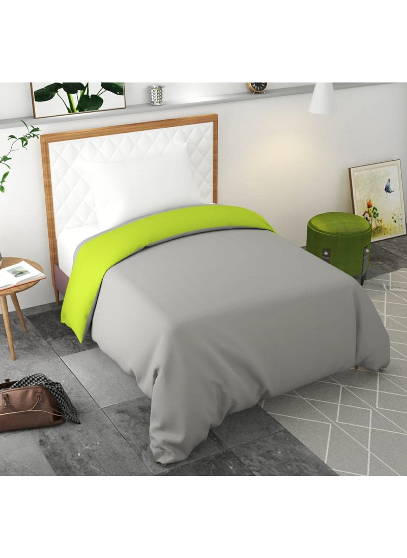 All Season Duvet CoverDOHARcan be Used for Both Purpose Reversible Dual Colour GreenGrey