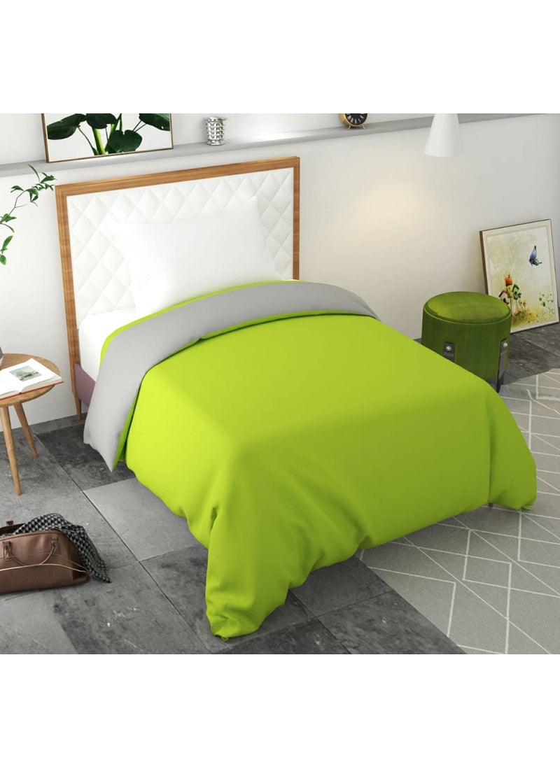 All Season Duvet CoverDOHARcan be Used for Both Purpose Reversible Dual Colour GreenGrey