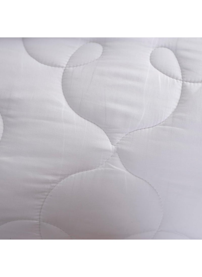 maspar Diamonique Excel Fabric Winter Light Weight Super Soft Plush All Season Duvet InsertQuilt Double 220 x 240 cm White