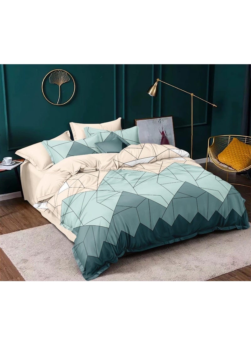 DKB ENTERPRISES 160 TC Soft Glace Cotton King Size Duvet Cover Razai Cover Quilt Cover Rajai CoverBlanket Cover Dohar for Double Bed with Zipper 90x100 Inch Cream
