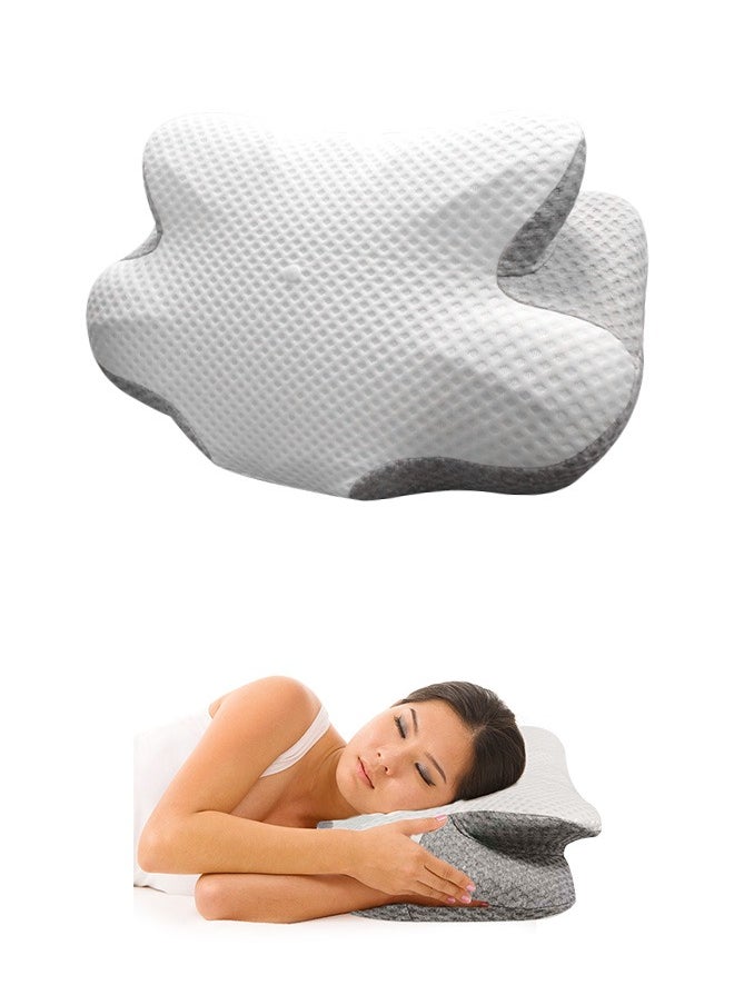 Memory Foam Pillows, erfly Shape Cervical Pillow,for Neck and Shoulder Pain Relief, Ergonomic Contour Bed Pillow, Soft for Side Sleep Stomach Sleeping and Back Sleeper