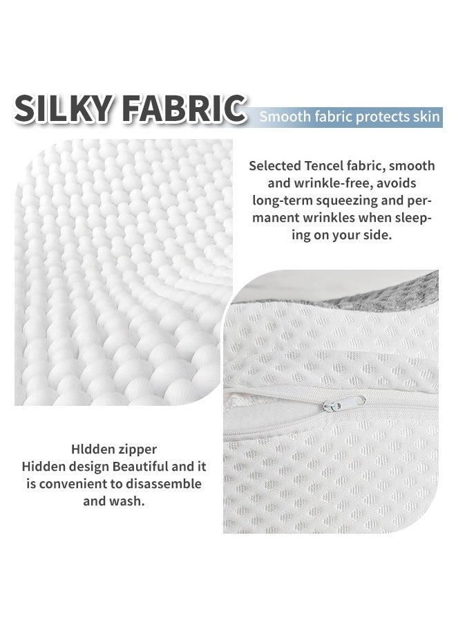 Memory Foam Pillows, erfly Shape Cervical Pillow,for Neck and Shoulder Pain Relief, Ergonomic Contour Bed Pillow, Soft for Side Sleep Stomach Sleeping and Back Sleeper